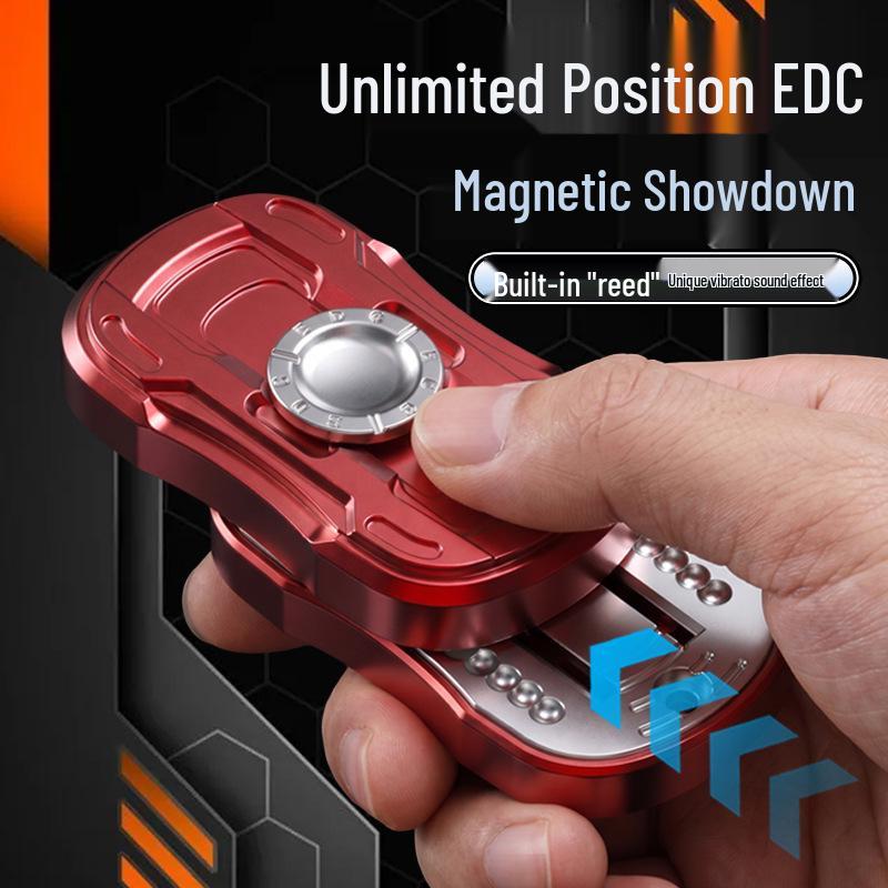 EDC Mechanical Ratchet Fidget Spinner Keychain Toy