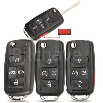 Volkswagen 4/5-Tasten Schlüsselhülle für Tiguan, Golf, Sagitar MK6, Polo Fernbedienungsschlüssel