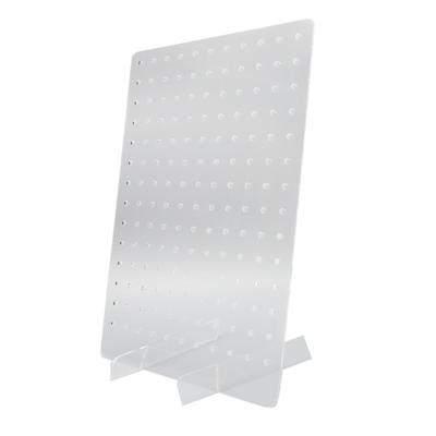 Acrylic Pegboard Display Stand Transparent Jewelry Organization Craft Show Peg Board Rack Stand for Earrings