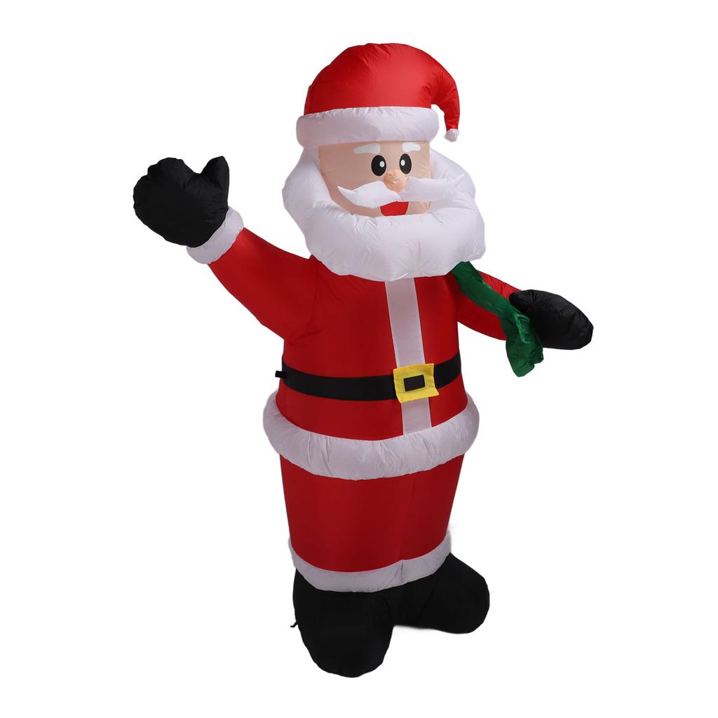 Aufblasbarer Weihnachtsmann beleuchtet 1,8 m Polyesterfaser Aufblasbarer Weihnachtsmann für Veranstaltungsort