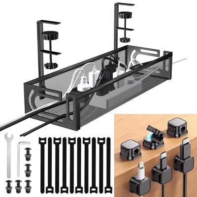 NoetixCo Cable Tray Cable 40cm Fits Thickness 7KG Load No Drilling or Tools Cable Silicone 6 Magnetic Cable 10 Cable Japanese Instruction Manual