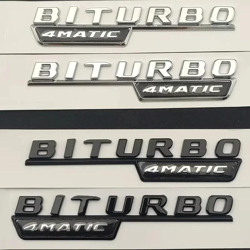 3D ABS Car Rear Trunk Badge Letters Sticker Logo GLC 43 BITURBO 4MATIC Emblem For Mercedes Benz AMG GLC43 X253 Accessories