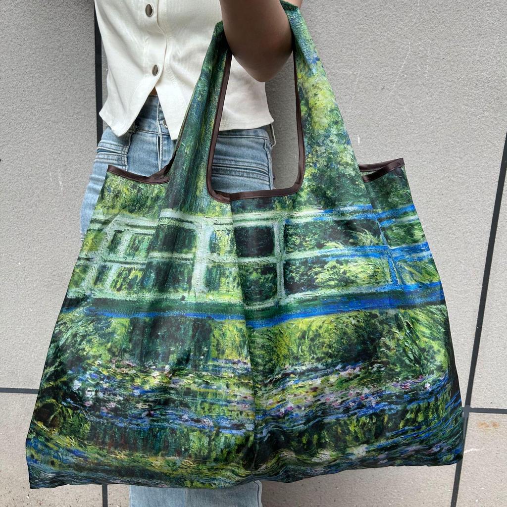 Miljøvennlig Sammenleggbar Skulderveske med Stor Kapasitet for Kvinner