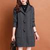 Sweaters Coat Cardigan for Women Winter Oversize Hooded Thickened Solid Color Loose Long Sleeve Knit Sweaters Coat