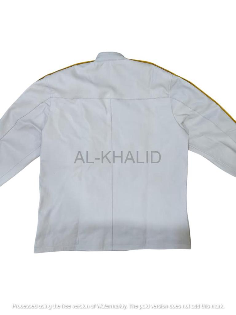 Handmade Lambskin Soft Stylish Men's Jacket White Genuine Lambskin Real Leather