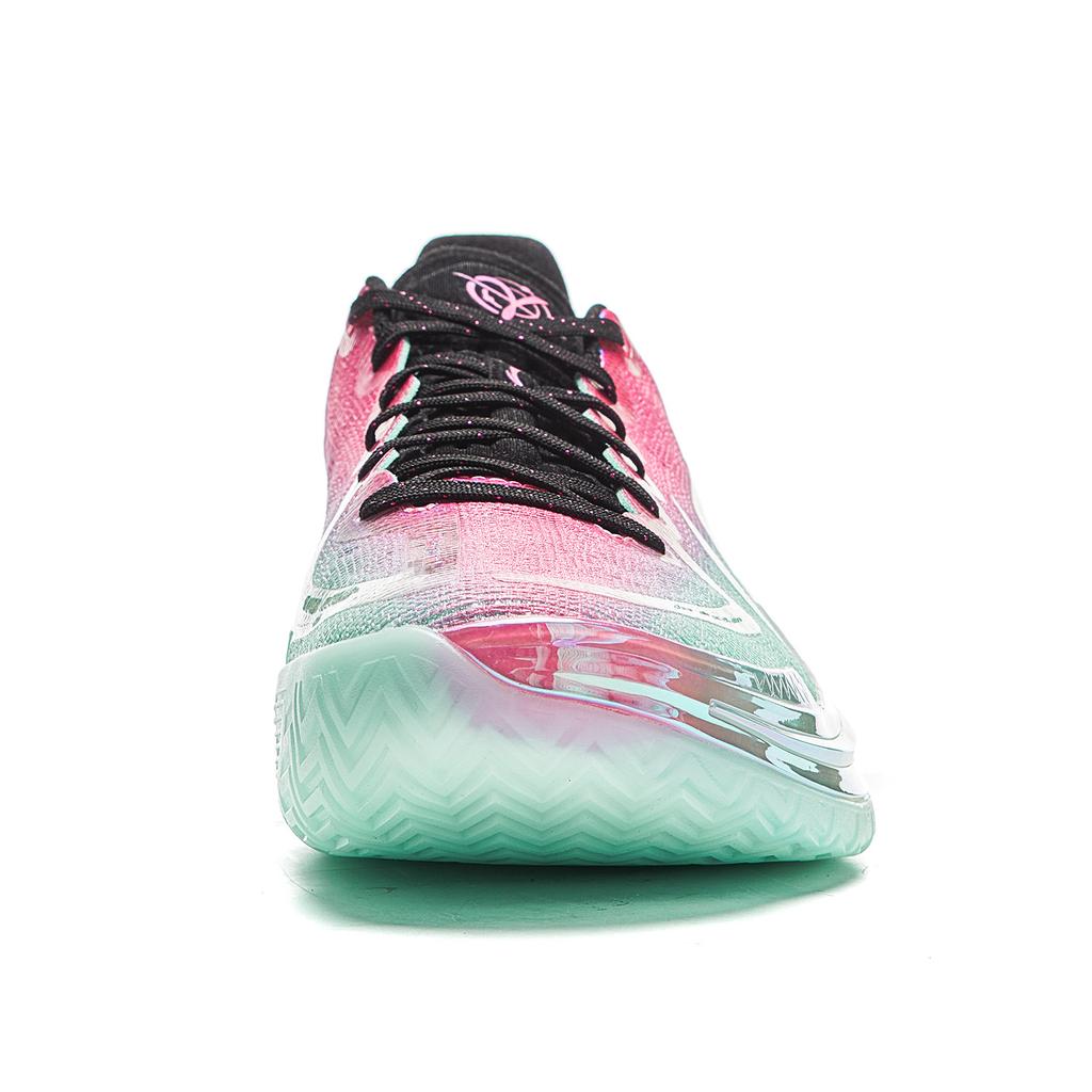 New LINING Gamma Basketball Shoes Men's Low top Pink/Green ABAV035-24