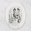 Afghan Hound, Tazi - Commemorative Plaque with a Photo of a Dog, Tombstone with a Print, Personalized Oval Plaque from the Art-Dog Brand
