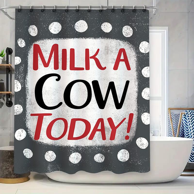 

Animal-Themed Bathroom Decor With A Playful Twist For Any Dairy Lover Perfect Gift Idea W60H190(CM)-1 Pcs