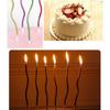 6 Piezas Multiusos Curvadas Multicolor Chapadas Adorno de Velas para Pastel para Festival Cumpleaños y Decoraciones de Fiesta Mejora