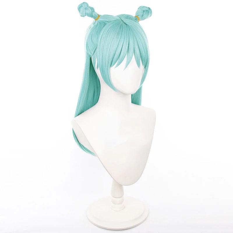 Hajime Kashimo Cosplay Wig Anime Long Cyan Pre Braided Heat Resistant Synthetic Hair Anime Wigs + Wig Cap