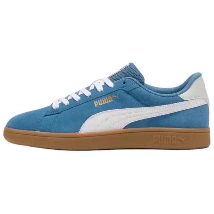 New PUMA Smash 3.0 Anti Slip Wear Resistant Low Top Skateboard Shoes Unisex Blue White 397484-02