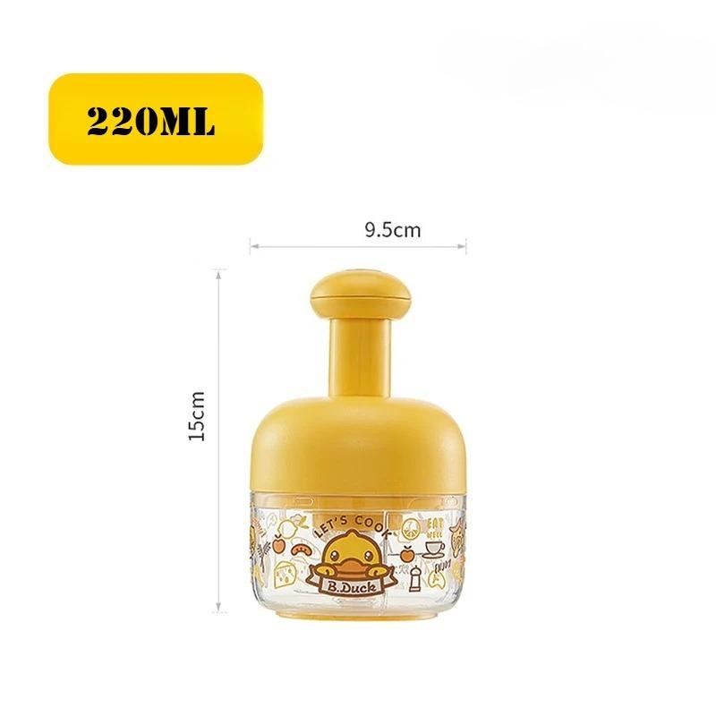 COOKER KING For D.Duck Garlic Slicer 220ML 30Cr13 Stainless Steel+PP Manually Press To Cut Food Mini Mincer Kitchen Cutting Tool