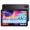 DOOGEE U12 Android 16 Tablet, 12 Inch, 90Hz, 24GB+128GB (2TB), Gemini AI Octa-Core, 9000mAh/18W, Widevine L1, 2.4G/5G WiFi, Face ID