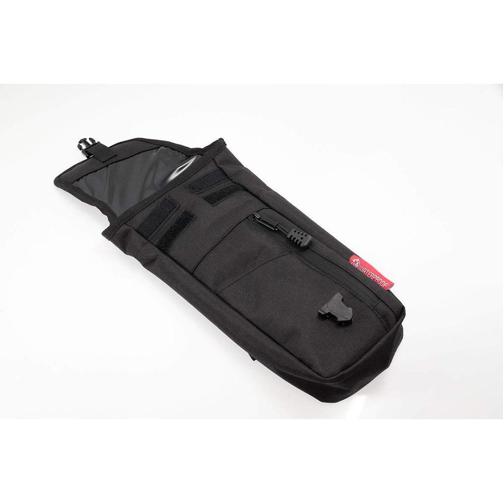 KOMINE Motorcycle Waterproof Belt Free Waterproof Pouch, Black/Red, Size, SA-245 13004,