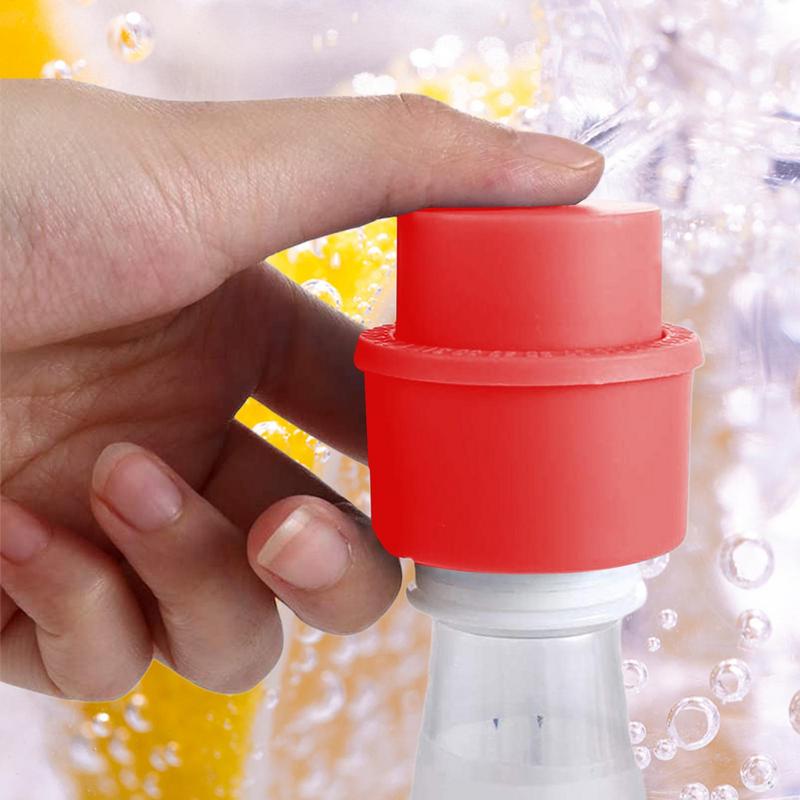 Soda Saver Cover Soda Fizz Keeper Push Type Beverage Bottle Covers Stoppers Soda Can Lids Can Covers for Camping and Picnic