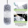 DELUX Microfiber Feather Duster Extendable Cobweb Duster with 100 Inches Extra Long Bendable Head Hat for Cleaning Ceiling High Furniture Cars Pole, &