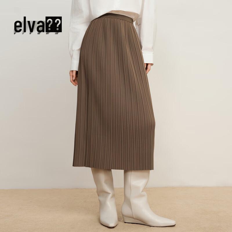 

Elva Island Women s Casual A-Line Midi Skirt XS