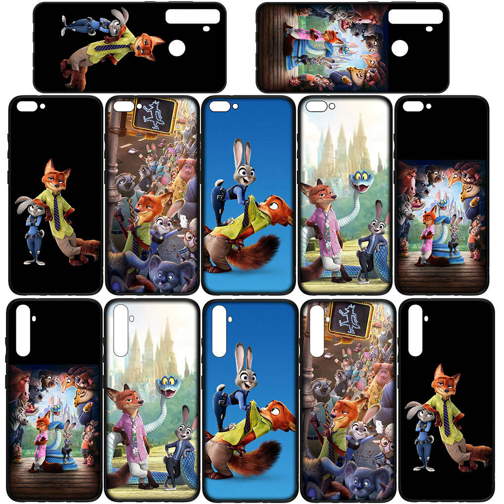 Phone Case for iPhone 17 16 15 Plus Huawei P30 P20 Lite Redmi Note 14 12 11 13 Pro Max OPPO A60 A80 A40 A18 A38 Anime Judy Zootopia Garys Nick 2 Cover