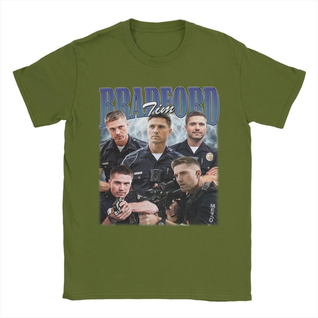Men The Rookie Tim Bradford T Shirt  Cotton Clothes Hipster Short Sleeve Crewneck Tee Shirt Gift Idea TShirts
