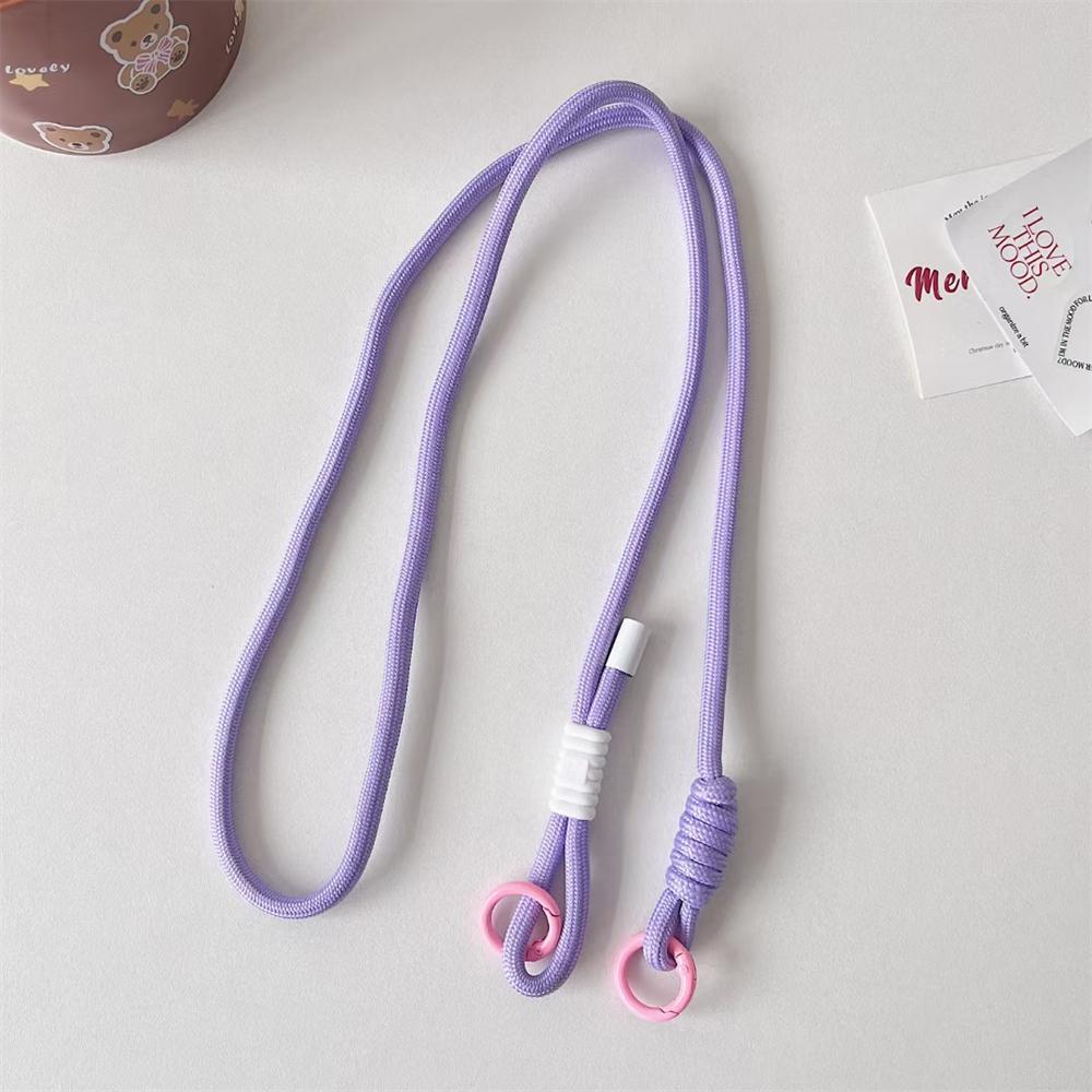 Adjustable Coloful Crossbody Lanyard Shoulder Straps Keychain Key Ring Braided Rope Gifts For Women Men Mobile Phone Accessorie