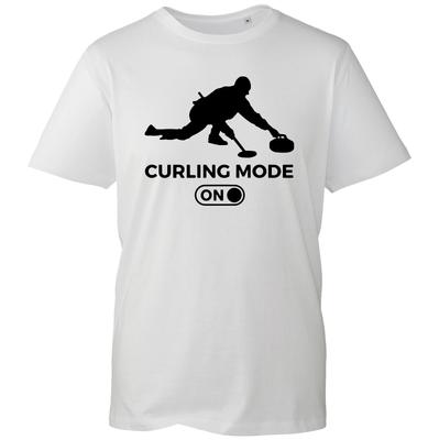 T-shirt Mode Curling Activée Sports d'Hiver Intérieur Jeu sur Glace Haut Homme Unisexe Cadeau Tee