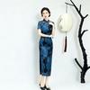 Red National Style New Chinese Suzhou Long Improved Cheongsam Women's High-end Sense Retro Short Sleeves Daily Wear Mother's Clothing