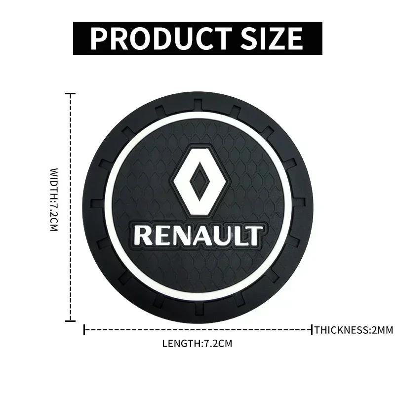 Kołpaki do Renault Megane 2 3 Koleos Duster Clio 4 Logan Captur Kadjar Akcesoria 1/2 Szt. Podstawki pod kubki samochodowe Miejsca na kubki wodne Antypoślizgowe