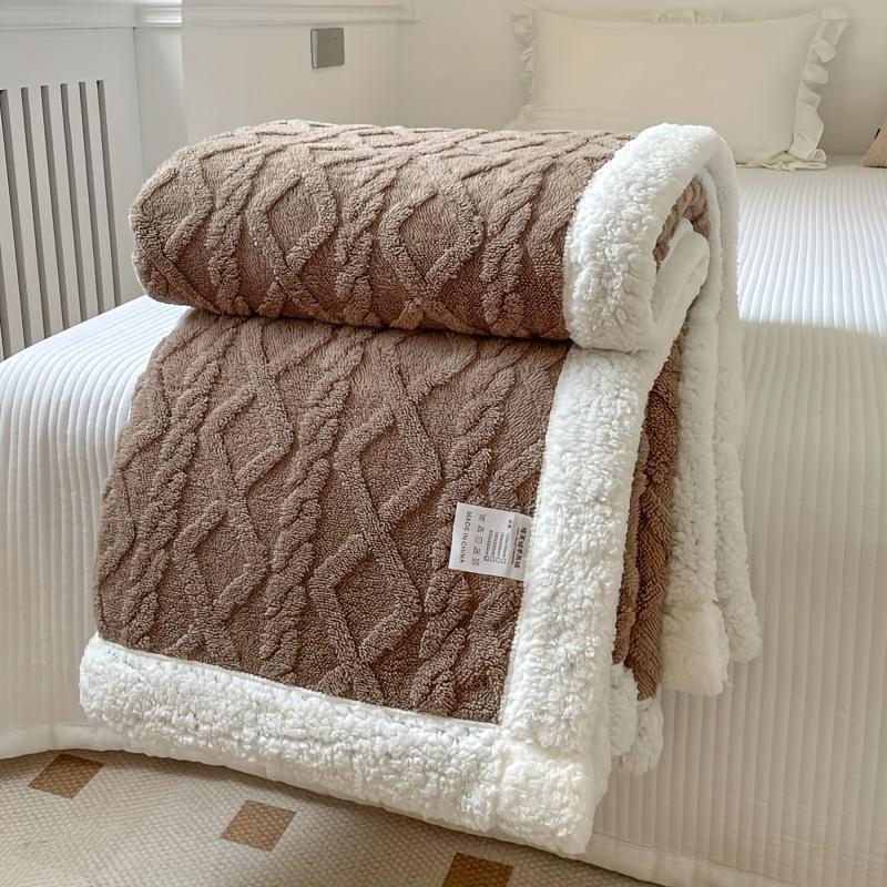 Single/Queen/Super King Thicker Fleece Throw Blanket for Bed or Sofa , Soft Plush Blanket