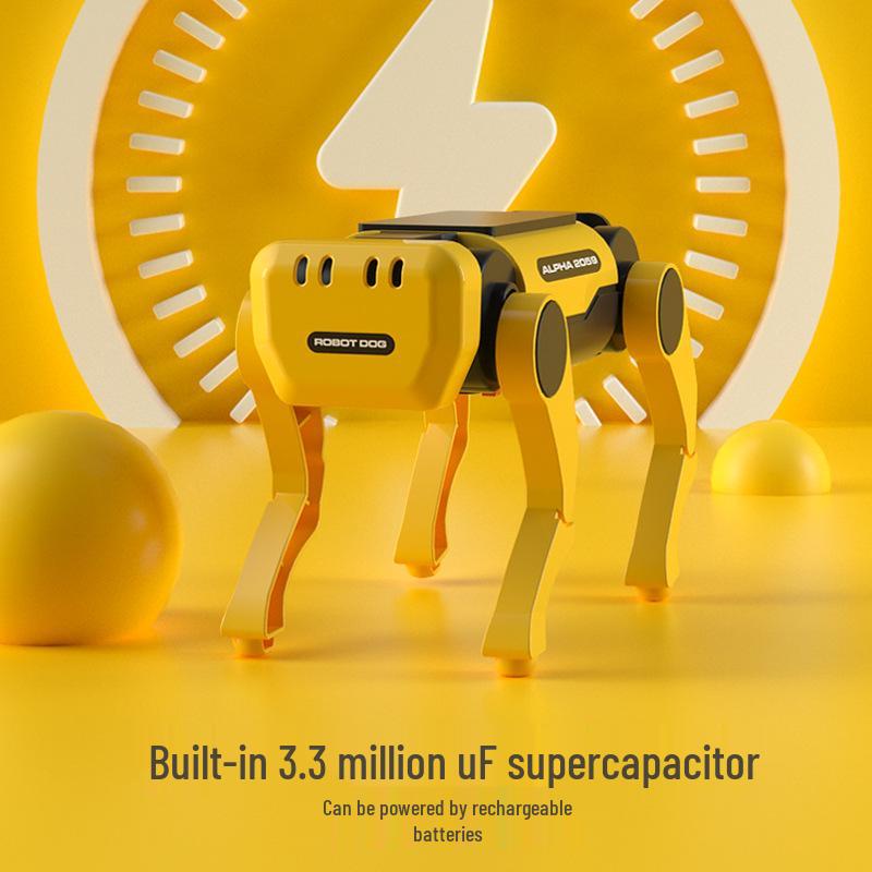 DIY Solar-Powered Robot Dog Kit for Kids - STEAM Educational Science Toy