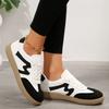 New Flat Luxury Shoes Women 2025 Autumn Classic Ladies Sneakers Women Leather Retro Low Cut Lace -up Casual Round Toe Grey White