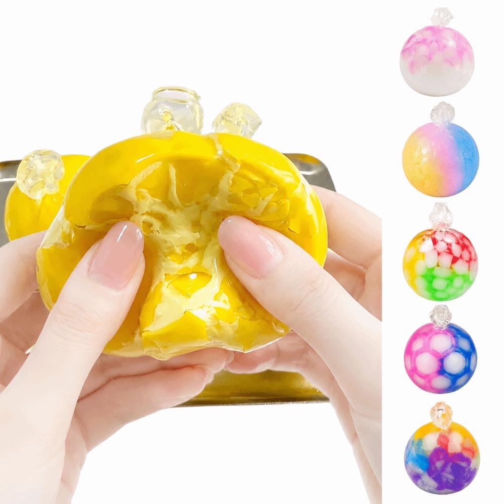 Gradient Colors Squeeze Sensory Fidget Ball Decompression Pinch Toy Office Home Relaxation