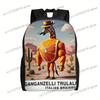 1pc High Street Italian Brainrot Ganganzelli Trulala Rucksack for School - Lightweight, Machine Washable, Zipper Closure, Casual