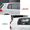 For VW Golf 6 MK6 2008 2009 2010-2012 ABS Plastic Rear Window Quarter Louver Scoop Cover Side Vent Trim Car Adhesive Accessories