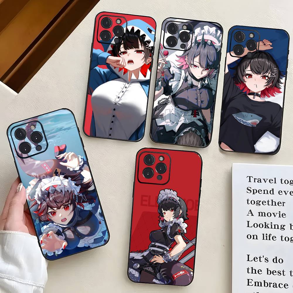 Elena Gheorghe Animated Game Z-Zenless Z-Zone Z-Zero Phone Case For IPhone 17 Air 16 15 14 13 Pro Max 11 12 Black Silicone Cove