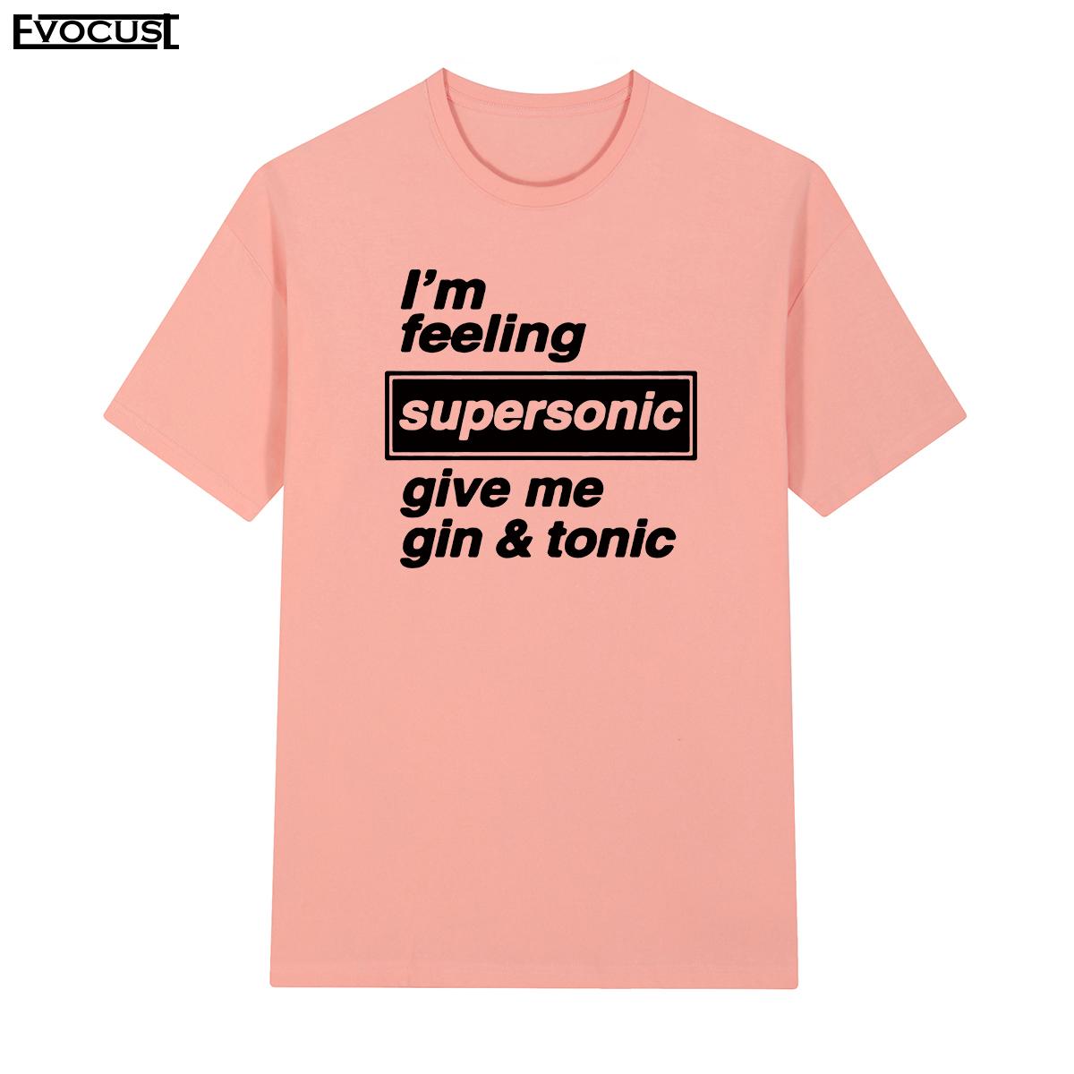 

2025 Oasis Band British Rock Retro Nostalgic Supersonic Letter Short Sleeve T-shirt Men and Women High Quality Luxury Brand Ins 4XL