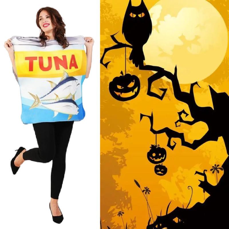 Seaside Tinned Tuna Cosplay Costume Halloween Party Stage Clothing Performance