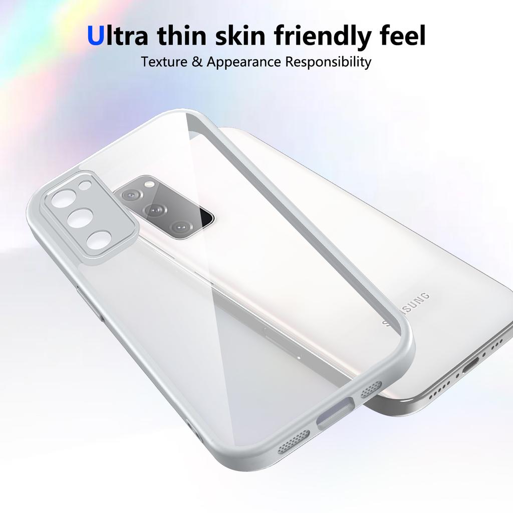 For Samsung Galaxy S20 FE S20FE Case Air Cushion Shockproof Silicone Bumper Clear Matte Back Cover Hard Case for Samsung S20 FE