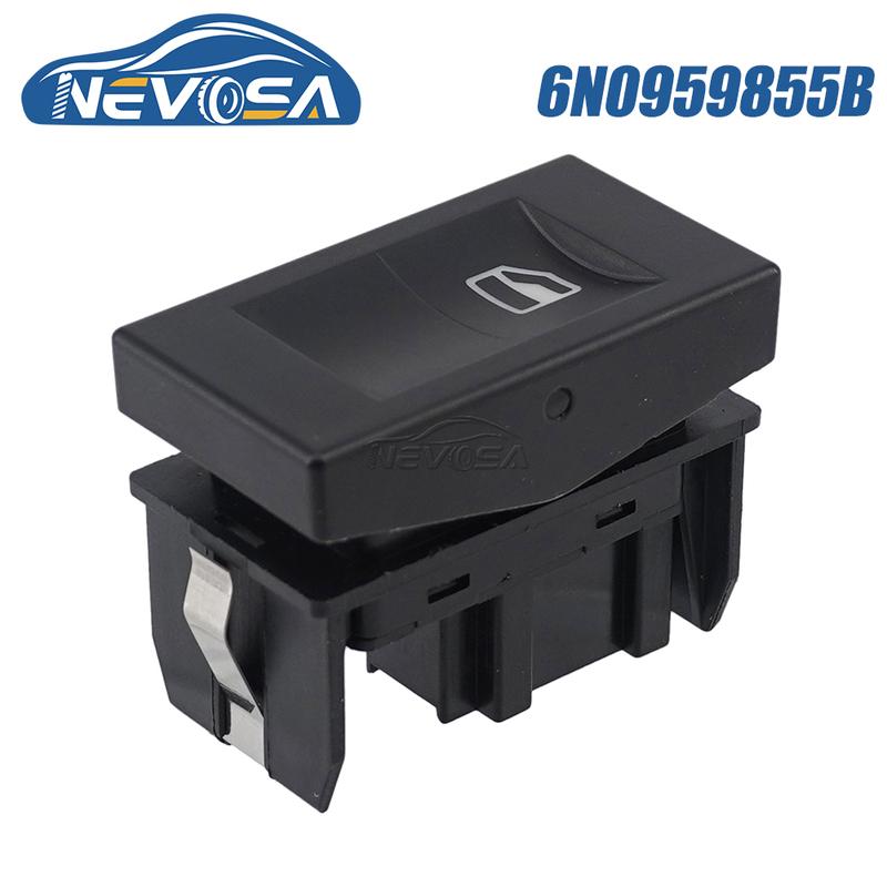 NEVOSA 6N0959855B For Volkswagen VW Polo Classic 6K 2000 2001 2002 Electric Power Window Lifter Switch Regulator Single Button