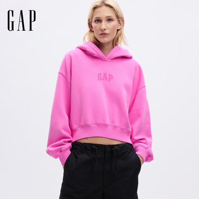 Gap Women's 2025 Fall Big Logo Hooded Loose Sweatshirt