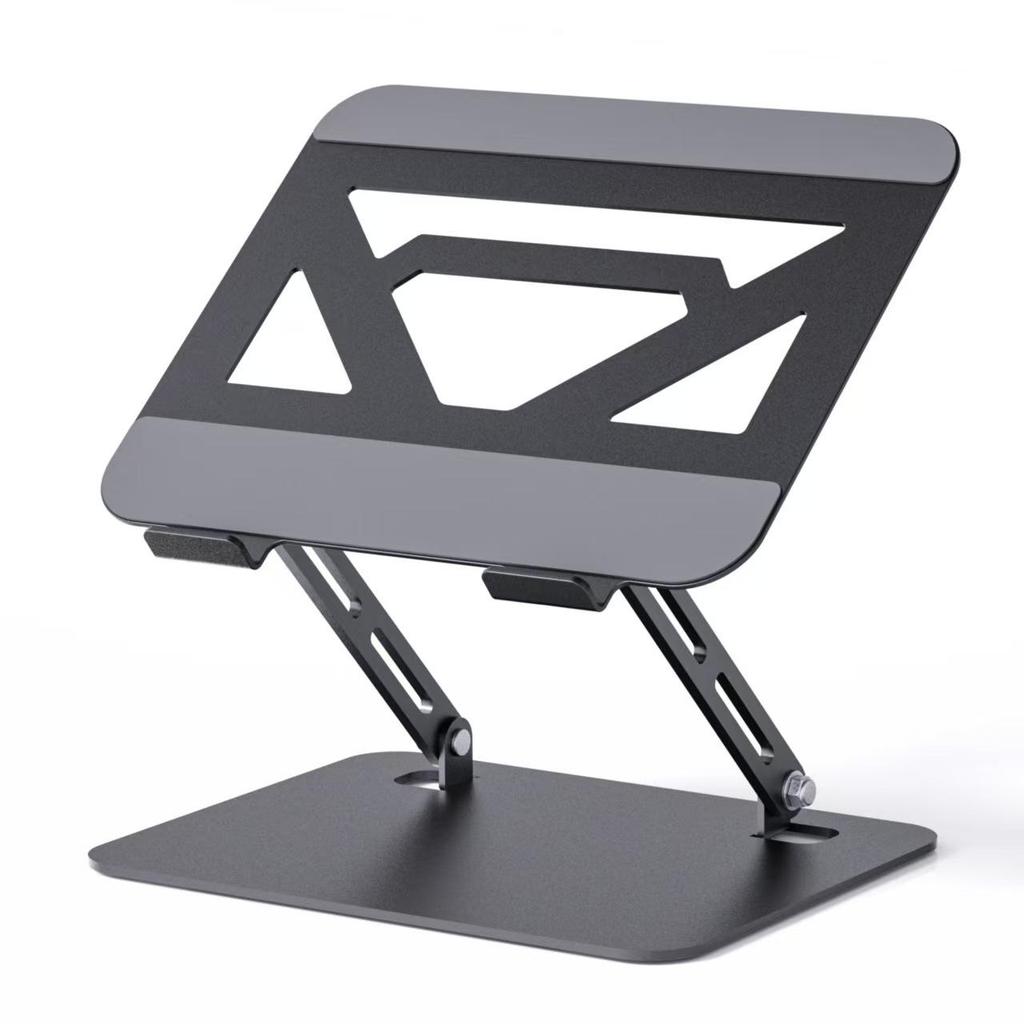 360° Rotating Foldable Metal Stand for Laptops, Tablets & Phones