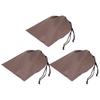 Nylon Drawstring Bag Waterproof Dustproof Storage Bags for Shoes Clothes OrganizerCoffee