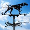 Weather Vane Ornament: Outdoor Wrought Iron Spray-Painted Roof Decoration Metal Craft