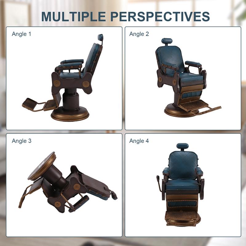 Iron Model Decorations Creative Crafts Barber Chair Micro-Metal Decoration Creative Home Furnishings Tinplate
