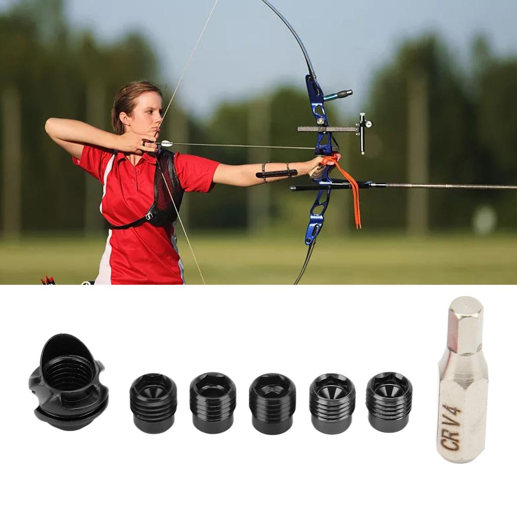 Compound Bow Peephole Set with 37 Degree Replaceable Inner Peep Sight Set