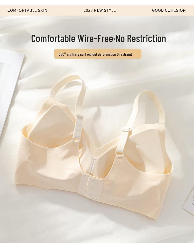 Seamless Push-Up Bra for Women: Soft, Wireless, Anti-Sagging Support for Small Chests