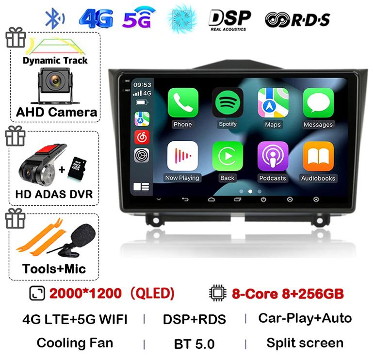 Android 14 Carplay Auto Car Radio For LADA BA3 Granta Cross 2018 2019 GPS Navigation Multimedia Video Player Stereo 2 Din DVD 4G