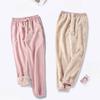 Winter Plus Velvet Sweatpants Women's Wide-leg Loose Warm Thick Lamb Fleece Bloomers Sweatpants