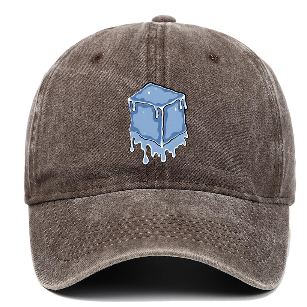 Suitable for daily wear in all seasons, baseball caps for men and women, ice block printed street casual hats adjustable
