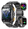 Cubot Ceas inteligent GT 3, Impermeabil 5ATM, AMOLED de 1,96 inch, Oxigen din sânge, Tracker de fitness Ritm cardiac GPS Ceas inteligent sportiv pentru bărbați