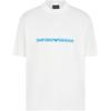 Letter Logo Embroidered Round Neck Pullover Short Sleeve T-Shirt Men Tops Warm-White 6D1TR9-1JOSZ-0101